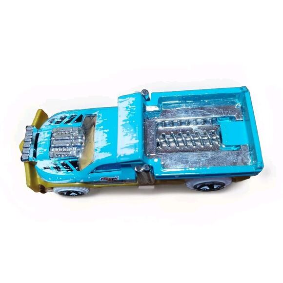 2013 HOT WHEELS BDC83 SO PLOWED BLUE & GOLD 1:64 DIECAST 3 1/4" SNOW PLOW - Picture 3 of 6